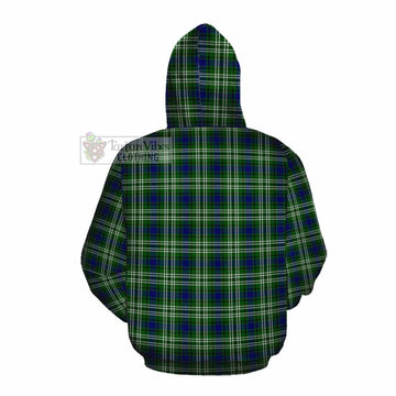 Haliburton Tartan Cotton Hoodie with Family Crest DNA In Me Style Pullover Hoodie - Tartan Vibes Clothing
