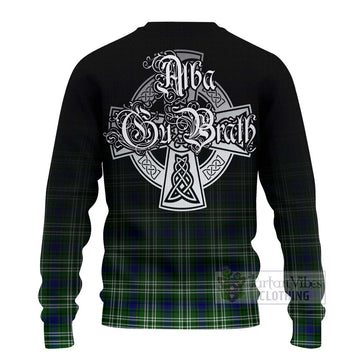 Haliburton Tartan Ugly Sweater Featuring Alba Gu Brath Family Crest Celtic Inspired - Tartan Vibes Clothing
