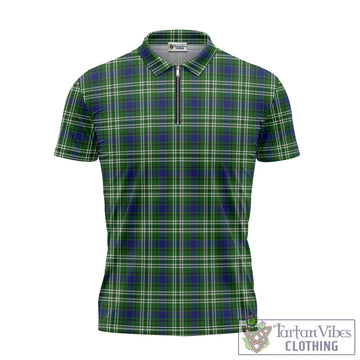 Haliburton Tartan Zipper Polo Shirt - Tartan Vibes Clothing