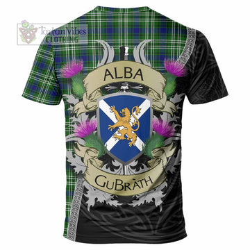 Haliburton Tartan Family Crest T-Shirt Lion Rampant Royal Thistle Shield Celtic Inspired - Tartan Vibes Clothing