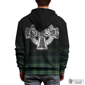 Haliburton Tartan Hoodie Featuring Alba Gu Brath Family Crest Celtic Inspired - Tartan Vibes Clothing