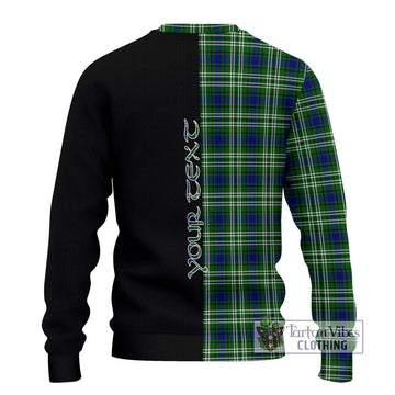 Haliburton Tartan Ugly Sweater with Family Crest and Half Of Me Style - Tartan Vibes Clothing