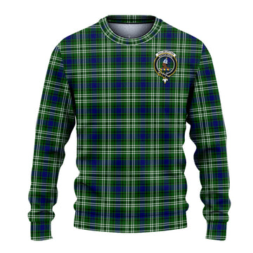 Haliburton Tartan Ugly Sweater with Family Crest - Tartan Vibes Clothing