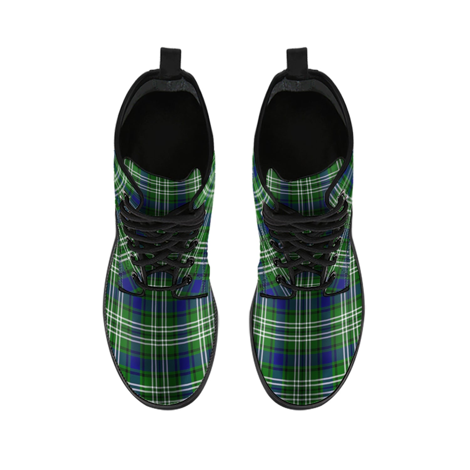Haliburton Tartan Leather Boots - Tartan Vibes Clothing