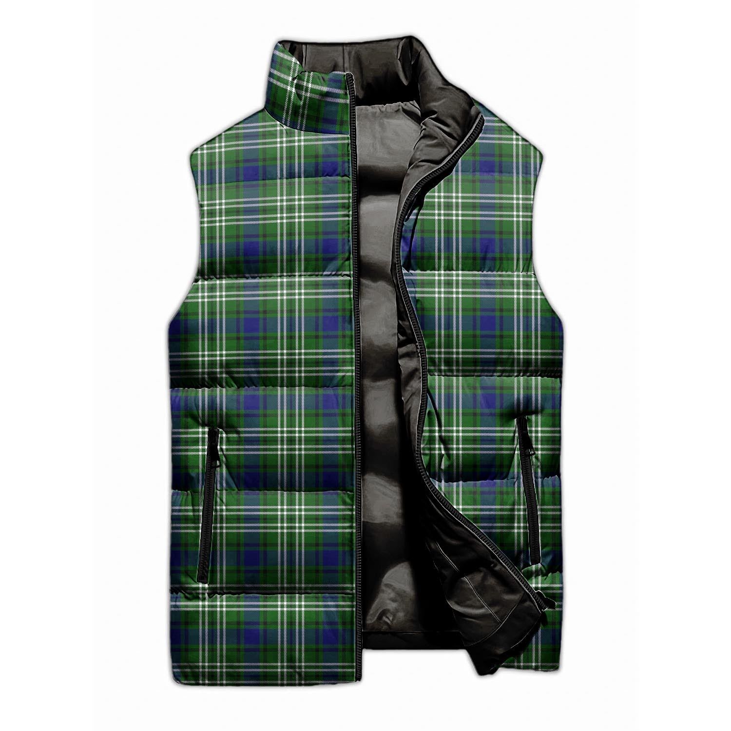 Haliburton Tartan Sleeveless Puffer Jacket Unisex M - Tartan Vibes Clothing