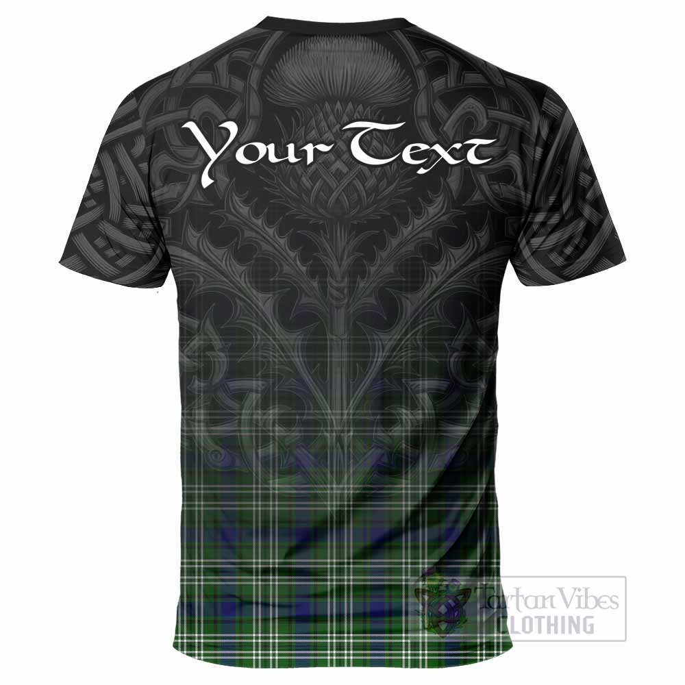 Haliburton Tartan T-Shirt with Family Crest Celtic Thistle Vibes - Tartan Vibes Clothing