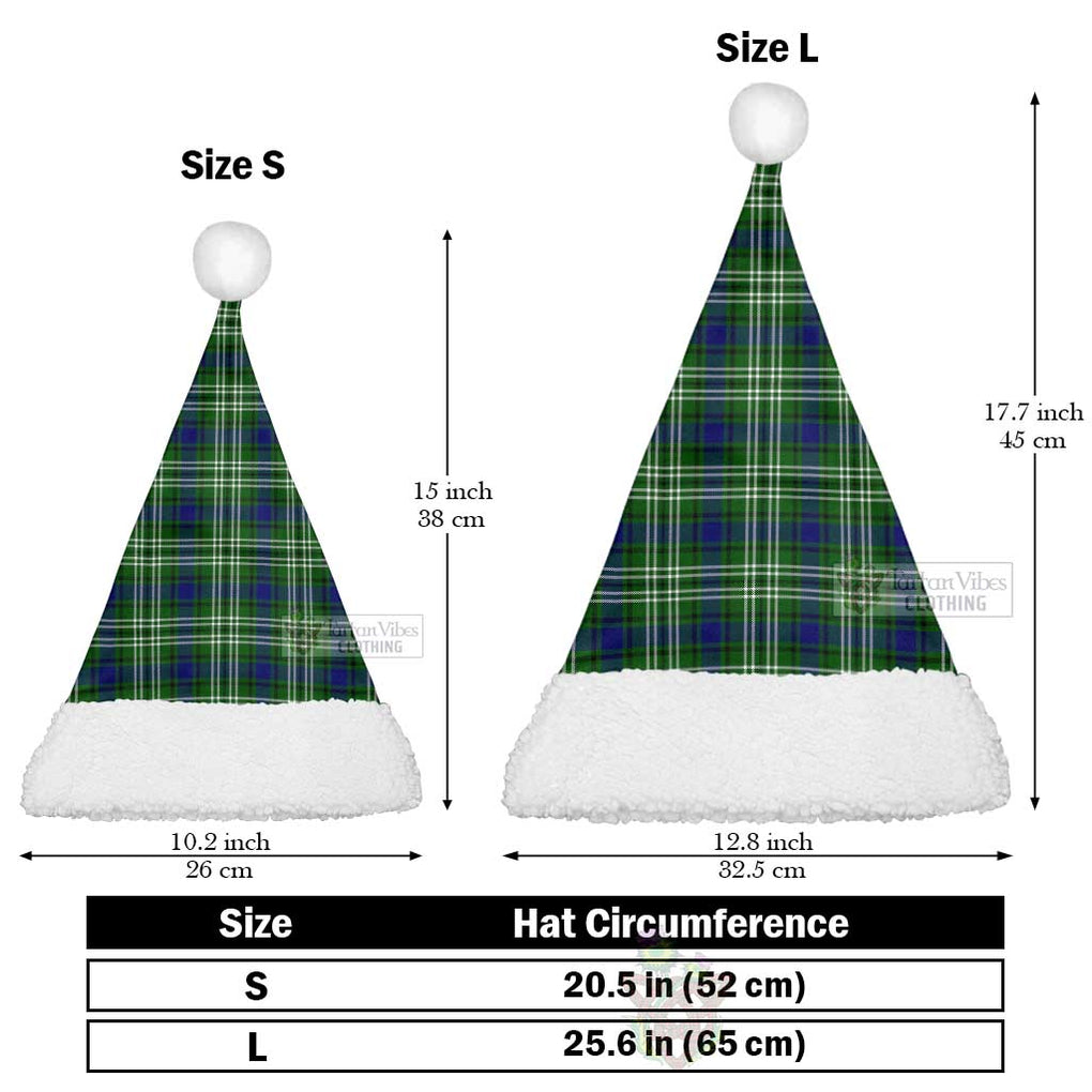 Haliburton Tartan Christmas Santa Hats Christmas Hat L 25.6in (65cm) - Tartan Vibes Clothing
