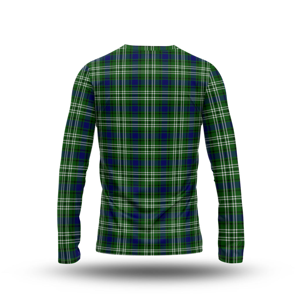 Haliburton Tartan Long Sleeve T-Shirt with Family Crest - Tartan Vibes Clothing