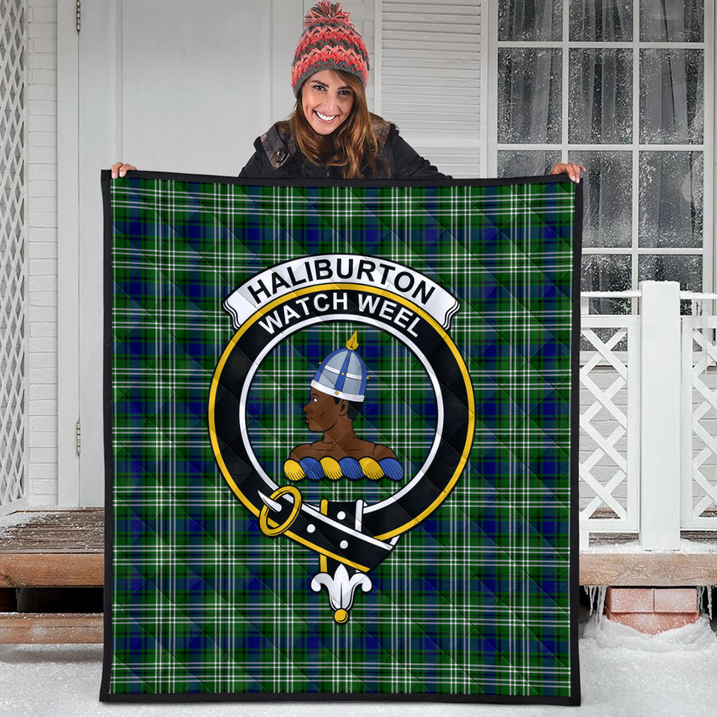 haliburton-tartan-quilt-with-family-crest