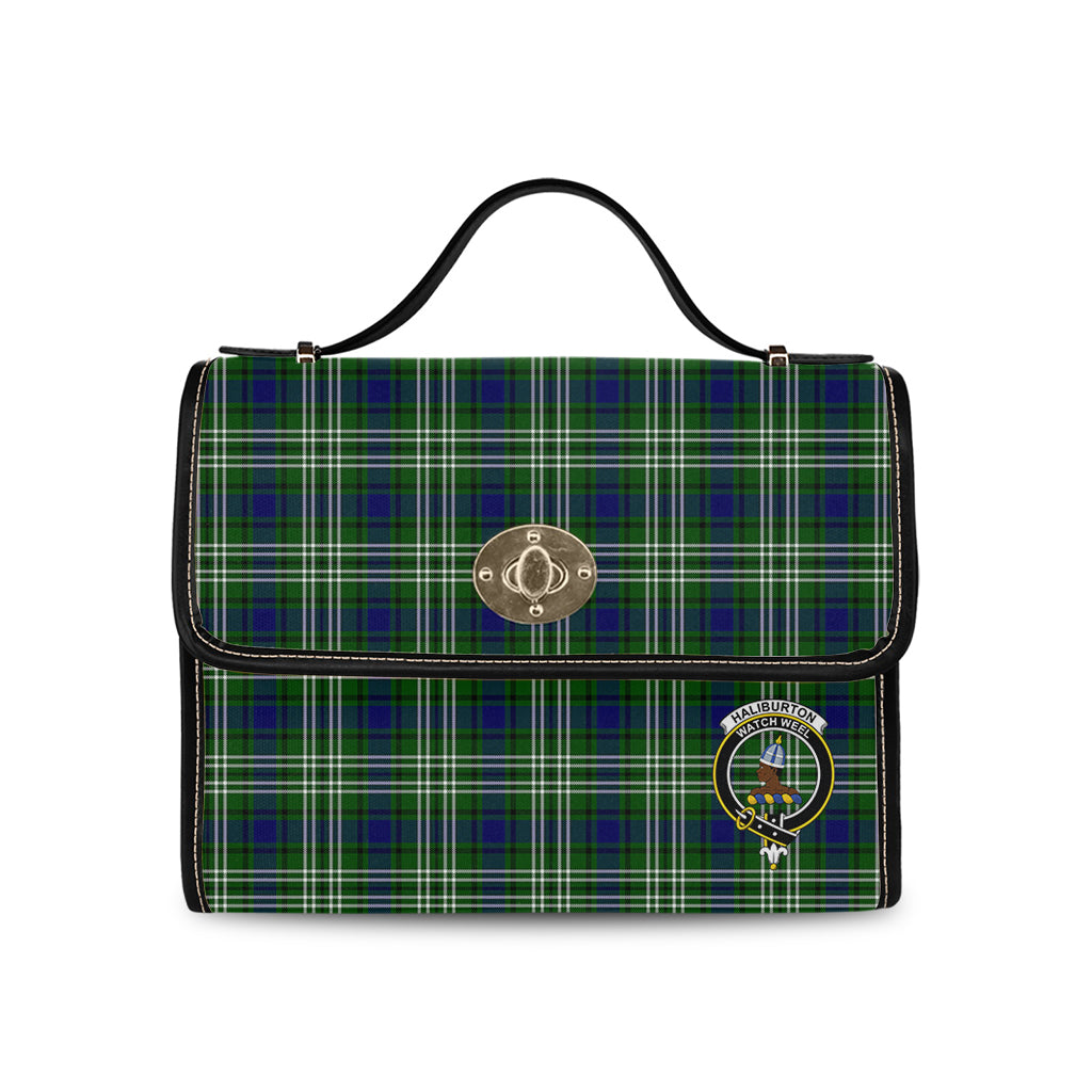 haliburton-tartan-leather-strap-waterproof-canvas-bag-with-family-crest