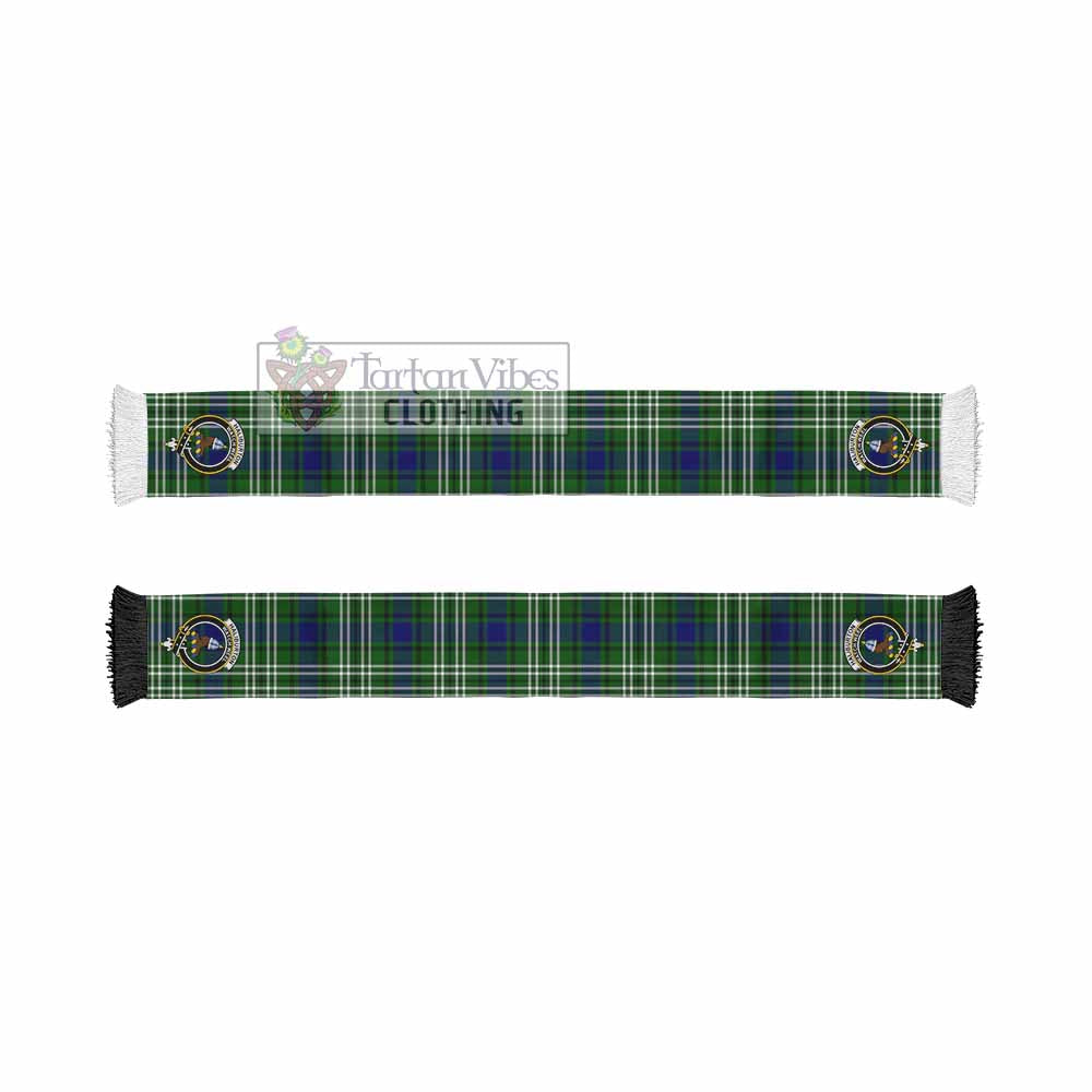 Tartan Vibes Clothing Haliburton Tartan Ruffneck Scarf with Family Crest