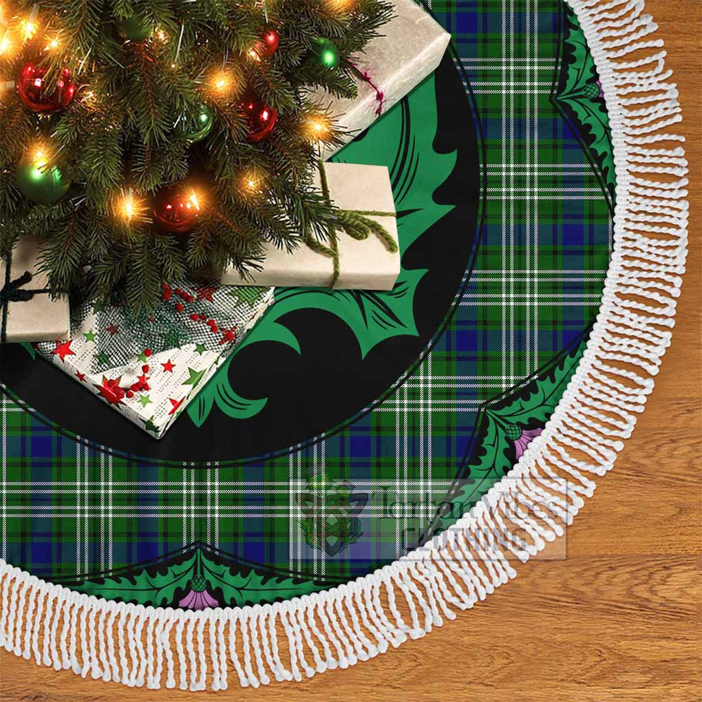 Haliburton Tartan Christmas Tree Skirt Scottish Thistle Style - Tartan Vibes Clothing