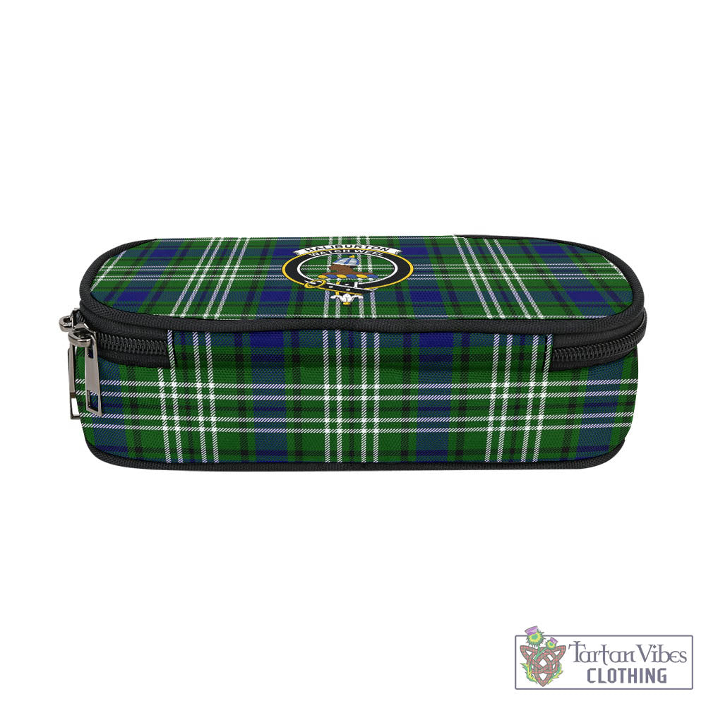 Haliburton Tartan Pen and Pencil Case with Family Crest - Tartan Vibes Clothing