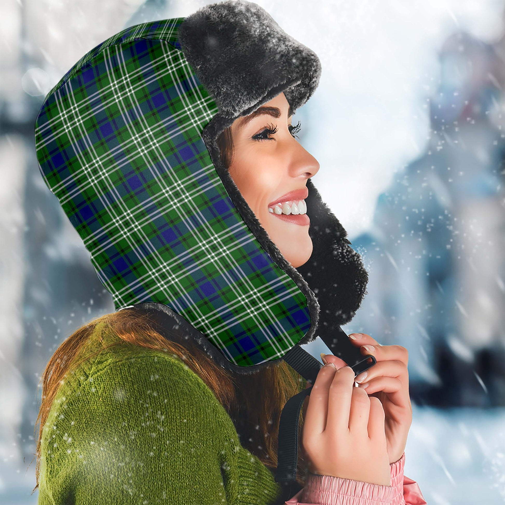 Haliburton Tartan Winter Trapper Hat - Tartan Vibes Clothing