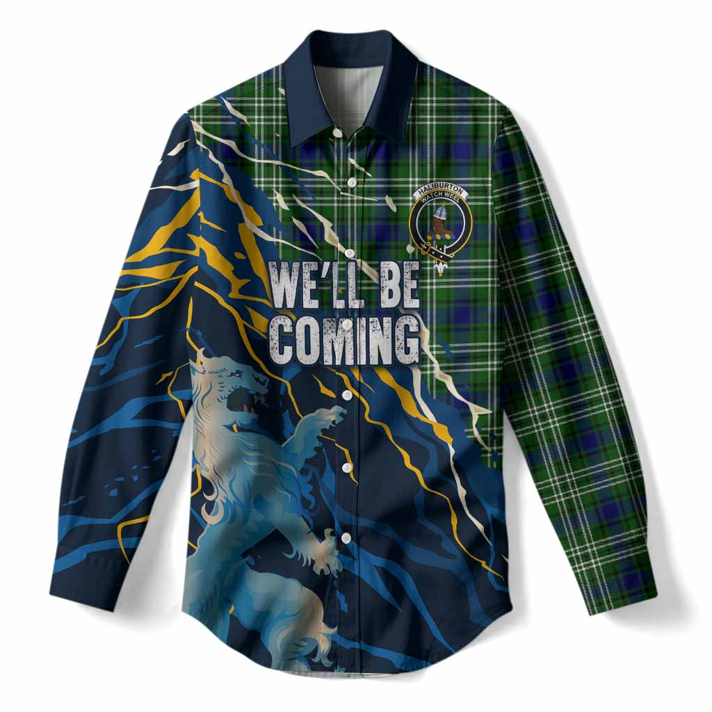 Haliburton Scotland Tartan Women Casual Shirt WC2026 Football - We'll Be Coming