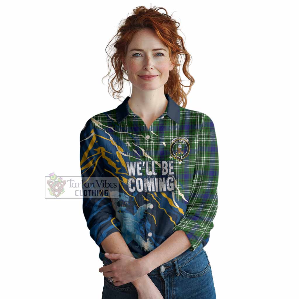 Haliburton Scotland Tartan Women Casual Shirt WC2026 Football - We'll Be Coming
