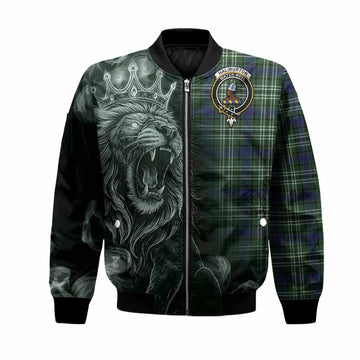 Haliburton Tartan Bomber Jacket Roaring Lion Heritage