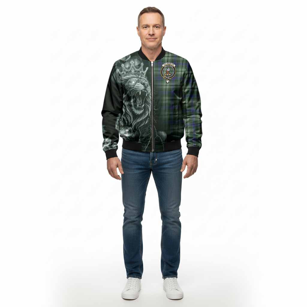 Haliburton Tartan Bomber Jacket Roaring Lion Heritage