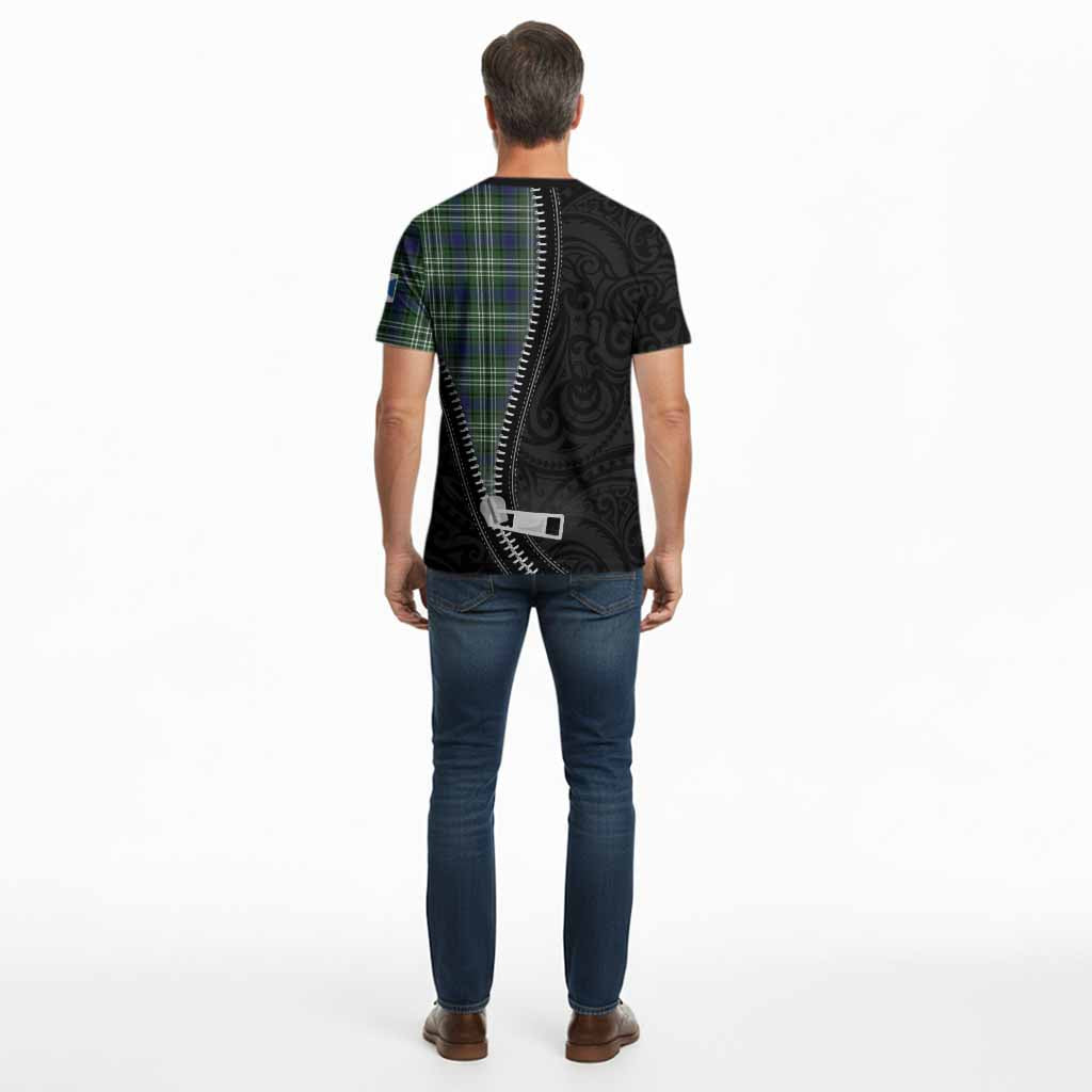 Haliburton Tartan Cotton T-shirt New Zealand Pattern Unique Zipper Stylized