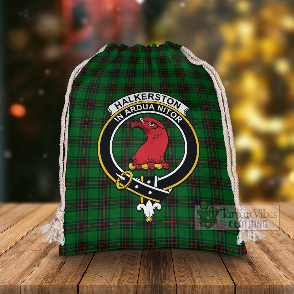 Halkerston Tartan Christmas Santa's Bag with Family Crest - Tartan Vibes Clothing