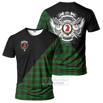 Halkerston Tartan T-Shirt with Family Crest and Military Logo Style Kid's Shirt - Tartan Vibes Clothing