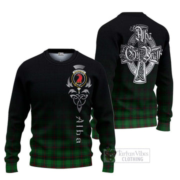 Halkerston Tartan Ugly Sweater Featuring Alba Gu Brath Family Crest Celtic Inspired Unisex - Tartan Vibes Clothing