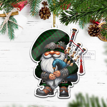 Halkerston Tartan Bagpiper Gnome Christmas Ornament - Tartan Vibes Clothing