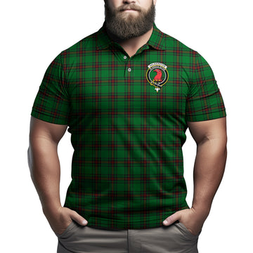 Halkerston Tartan Men's Polo Shirt with Family Crest Kid - Tartan Vibes Clothing