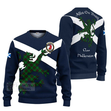 Halkerston Tartan Lion Rampant Ugly Sweater Proudly Display Your Heritage with Alba Gu Brath and Clan Name Unisex - Tartan Vibes Clothing