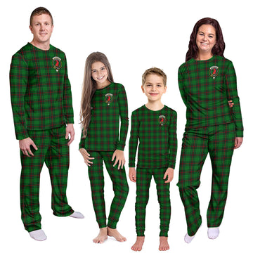 Halkerston Tartan Pajamas Family Set with Family Crest Kid - Tartan Vibes Clothing