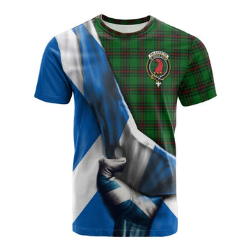 Halkerston Tartan Cotton T-shirt with Family Crest Scotland Patriotic Style Kid's Shirt - Tartan Vibes Clothing