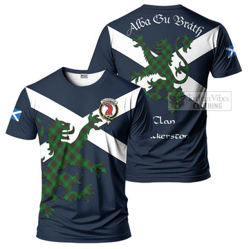 Halkerston Tartan Lion Rampant T-Shirt Proudly Display Your Heritage with Alba Gu Brath and Clan Name Kid's Shirt - Tartan Vibes Clothing