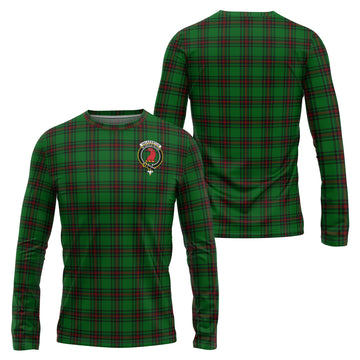 Halkerston Tartan Long Sleeve T-Shirt with Family Crest Unisex - Tartan Vibes Clothing