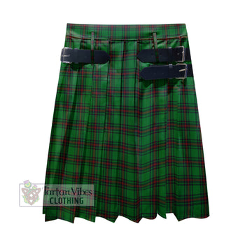 Halkerston Tartan Men's Pleated Skirt - Fashion Casual Retro Scottish Kilt Style