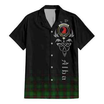 Halkerston Tartan Hawaiian Shirt Shirt Featuring Alba Gu Brath Family Crest Celtic Inspired - Tartan Vibes Clothing