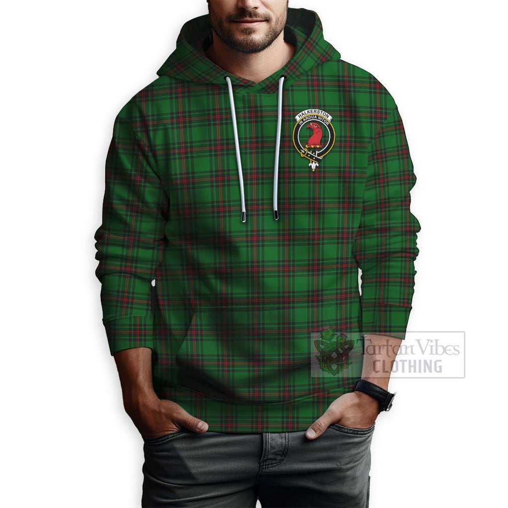 Halkerston Tartan Hoodie with Family Crest Celtic Skull Style - Tartan Vibes Clothing