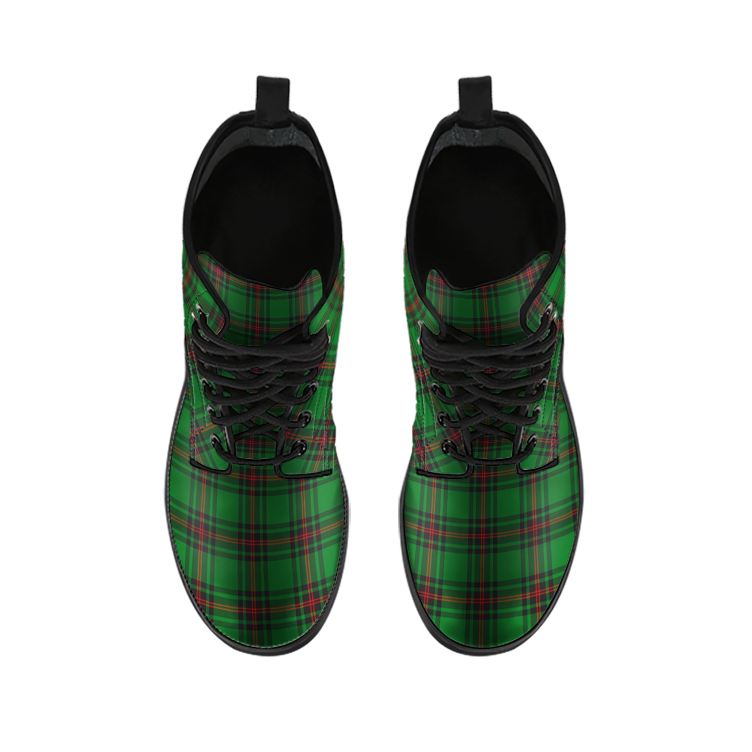 Halkerston Tartan Leather Boots - Tartan Vibes Clothing
