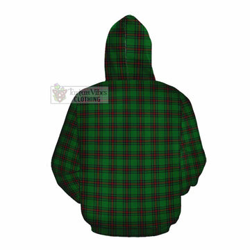 Halkerston Tartan Cotton Hoodie with Family Crest DNA In Me Style Pullover Hoodie - Tartan Vibes Clothing