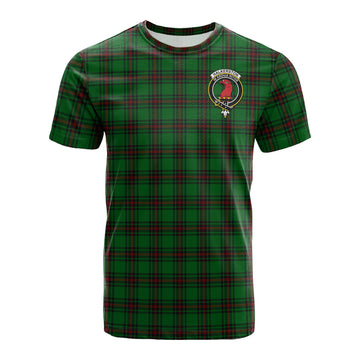 Halkerston Tartan T-Shirt with Family Crest - Tartan Vibes Clothing