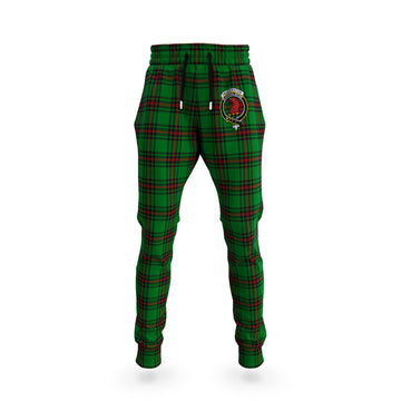 Halkerston Tartan Joggers Pants with Family Crest