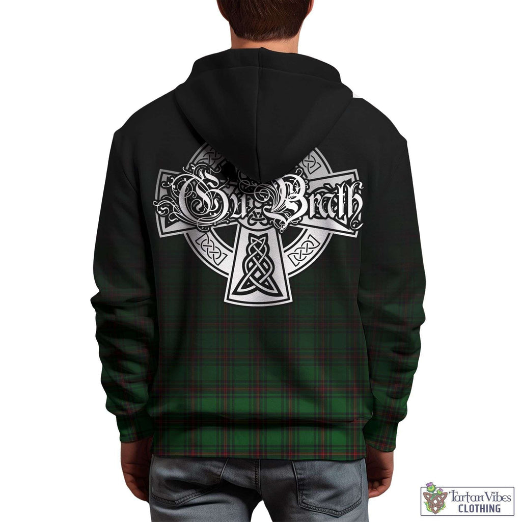 Halkerston Tartan Hoodie Featuring Alba Gu Brath Family Crest Celtic Inspired - Tartan Vibes Clothing