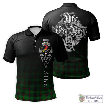 Halkerston Tartan Polo Shirt Featuring Alba Gu Brath Family Crest Celtic Inspired - Tartan Vibes Clothing