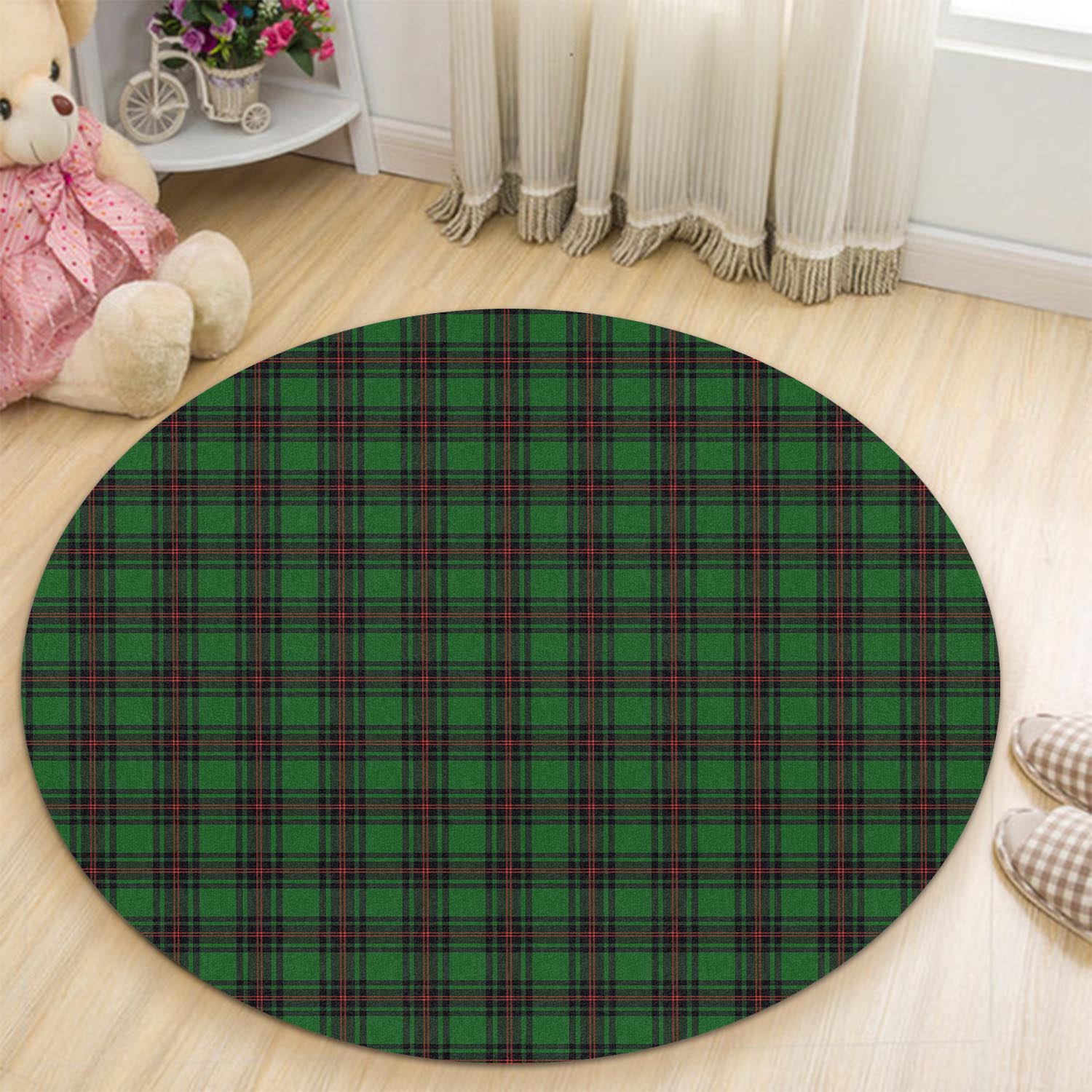 Halkerston Tartan Round Rug - Tartan Vibes Clothing