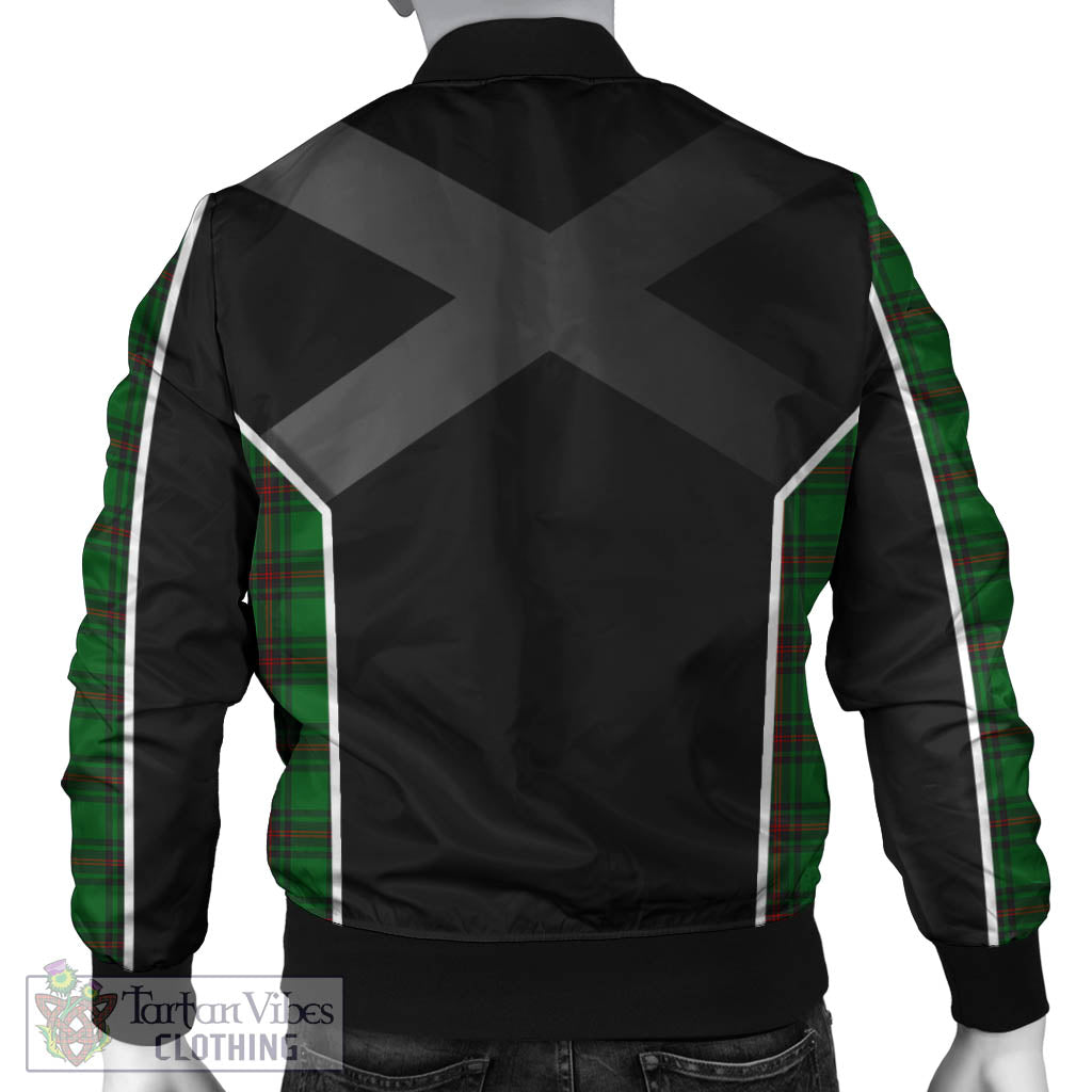 Halkerston Tartan Bomber Jacket with Family Crest and Scottish Thistle Vibes Sport Style - Tartan Vibes Clothing
