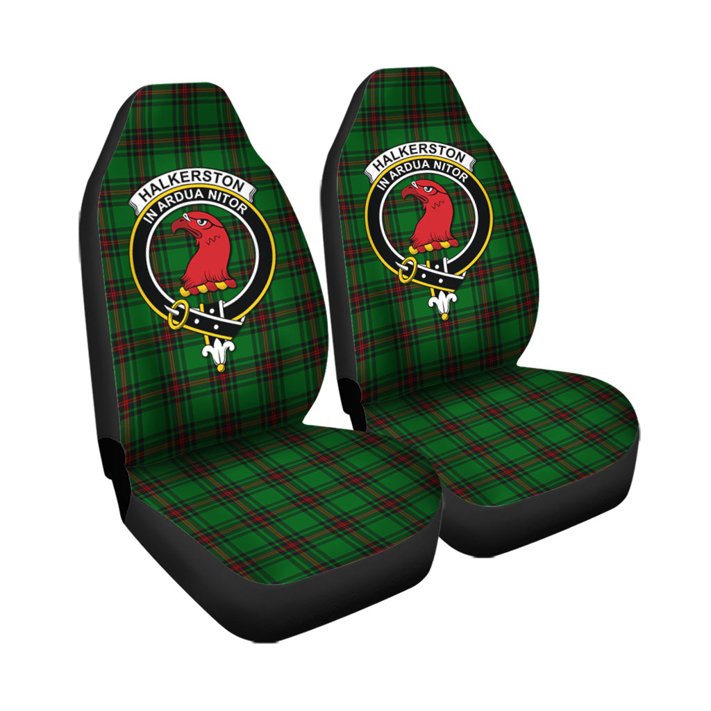 Halkerston Tartan Car Seat Cover with Family Crest - Tartan Vibes Clothing