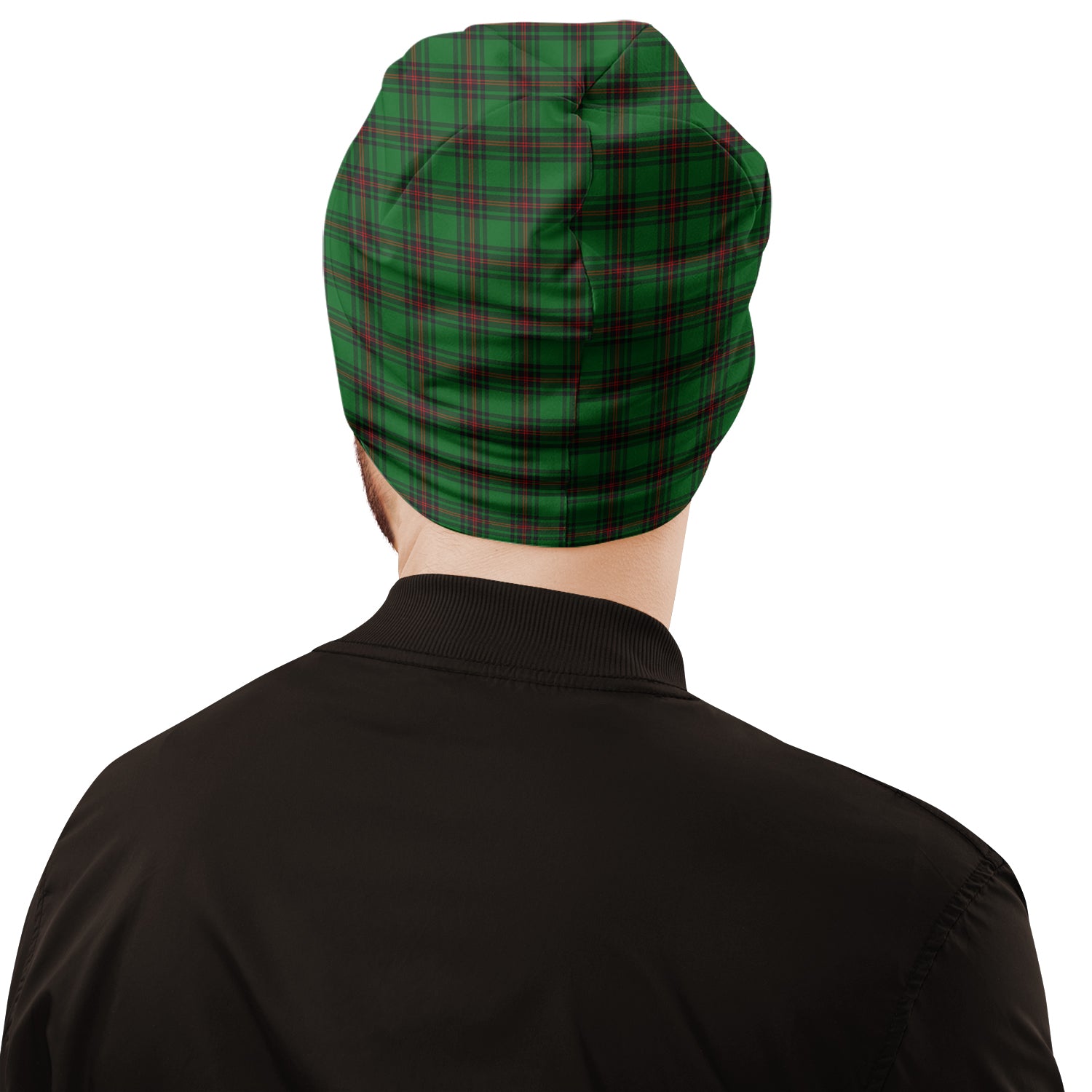 Halkerston Tartan Beanies Hat with Family Crest - Tartan Vibes Clothing