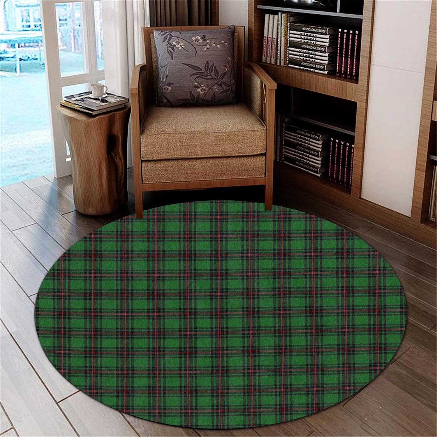 Halkerston Tartan Round Rug - Tartan Vibes Clothing
