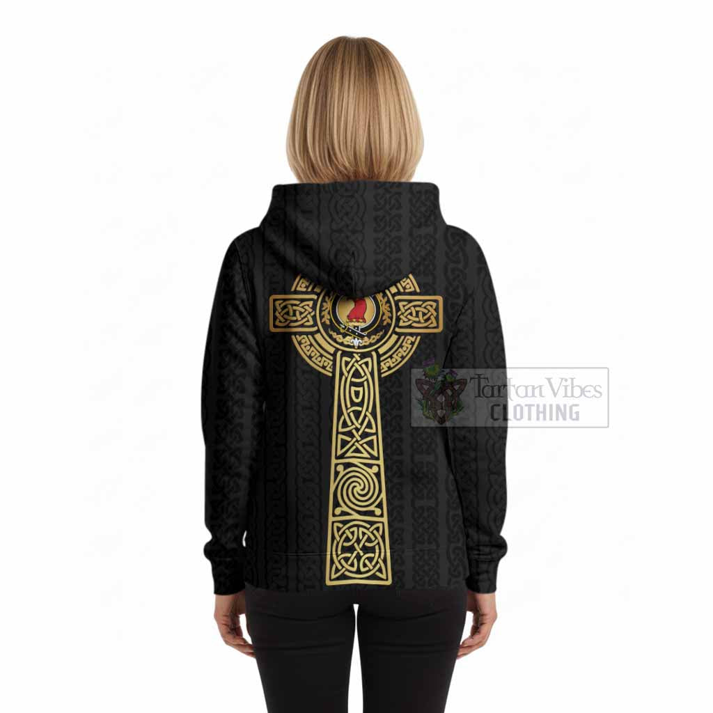 Halkerston Clan Crest Hoodie with Celtic Tree of Life Inspired