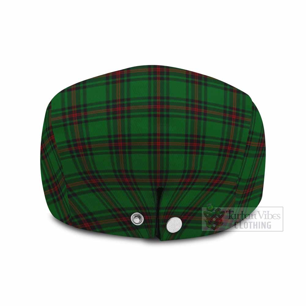 Halkerston Tartan Flat Cap, Jeff Cap Scottish Stag Thistle Floral Art