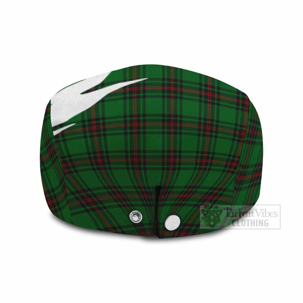 Halkerston Tartan Loch Ness Monster Scottish Heritage Art Flat Cap, Jeff Cap